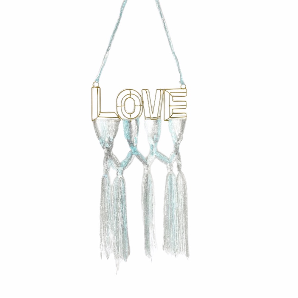 Handmade Macrame “LOVE” Wall Decoration